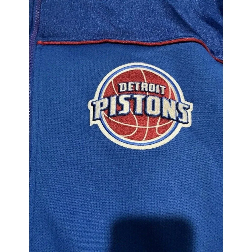 Detroit Pistons NBA Exclusive Collection Men's Size XL Full Zip Logo Jacket